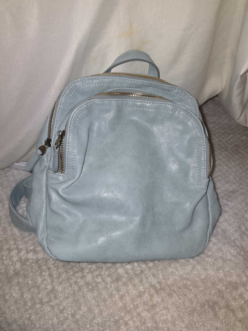 Joy Susan Light Blue Backpack Purse